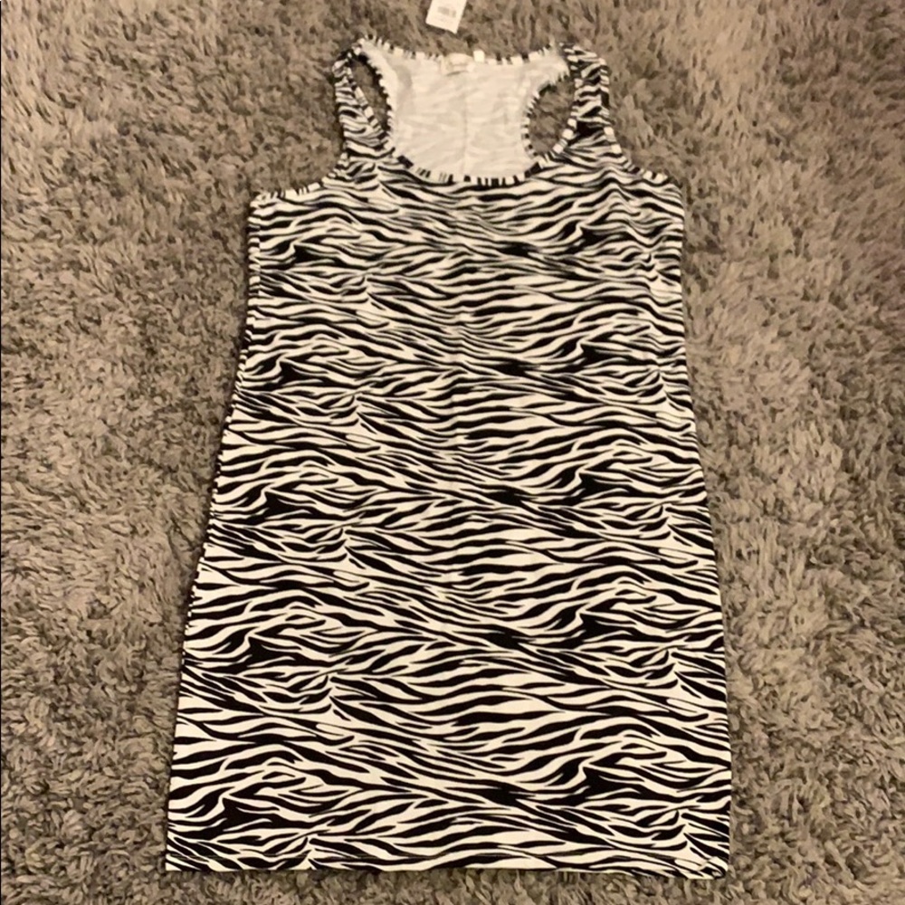 Plus size zebra print dress 2x (12/14) NWT
